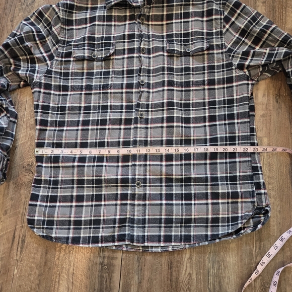 JACHS Men's Cotton Plaid Flannel Button Down Shirt Size XL - Picture 10 of 11
